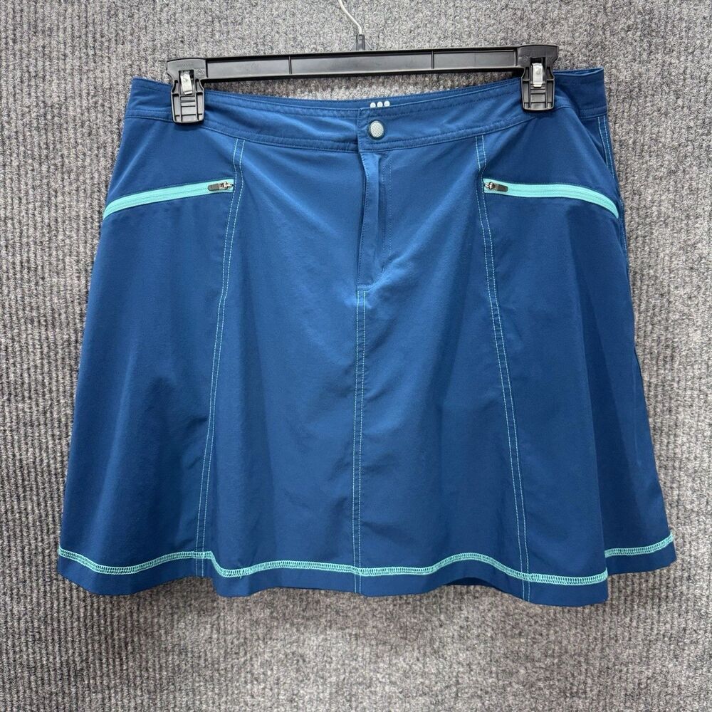 Title Nine Nimblene Swingtastic Skort Size 12 Blue Golf Tennis Pickleball Skirt